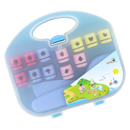 Hole Punch Set für Kinder, buntes Bastelzubehör mit lustigen Formen, tragbares Bastelset für Scrapbooking, Kartenherstellung und Basteln für und Mädchen von Qzdtue