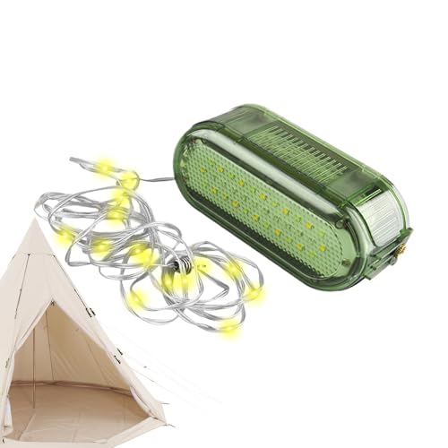 Outdoor String Lights, Camping String Lights, Battery-Powered String Lights, Zeltlights String, Camping Lantern String Lights, LED Camping Lights, Remote-Controlled String Lights, LED Tent Lights von Qzdtue