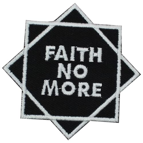 Aufnäher mit Aufschrift „Faith No More Words“, zum Aufbügeln oder Aufnähen, bestickt, Länderabzeichen von R-CO