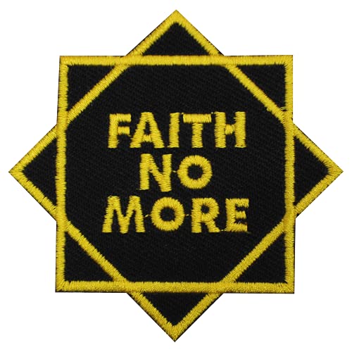 Aufnäher mit Aufschrift „Faith No More Words“, zum Aufbügeln oder Aufnähen, bestickt, Länderabzeichen von R-CO