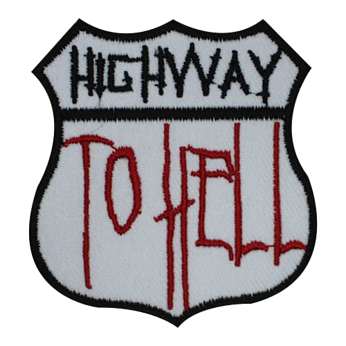 Patch zum Aufbügeln oder Aufnähen, Motiv: High Way to Hell von R-CO