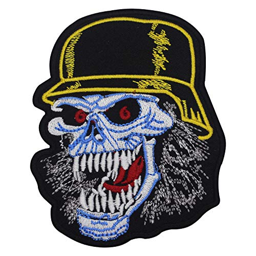 Slayer Skull Patch zum Aufbügeln oder Aufnähen, Stickerei, Cartoon-Aufnäher von R-CO