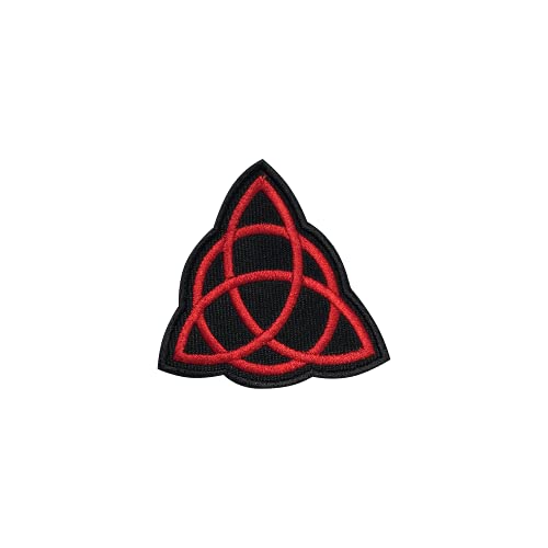 Triquetra Vicking Patch zum Aufbügeln oder Aufnähen, besticktes Abzeichen von R-CO