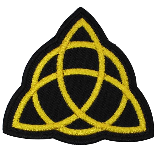 Triquetra Vicking Patch zum Aufbügeln oder Aufnähen, besticktes Abzeichen von R-CO