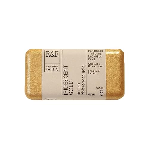 R&F Encaustic 40ml Paint, Iridescent Gold by R&F Encaustic Paints von R&F