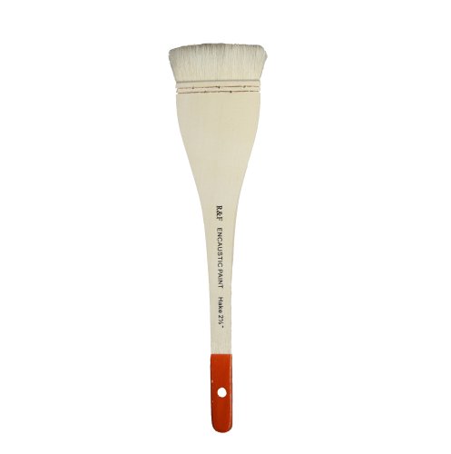 R&F Handmade Paints Hake Encaustic Brush, 2.5-Inch by R&F Handmade Paints von R&F