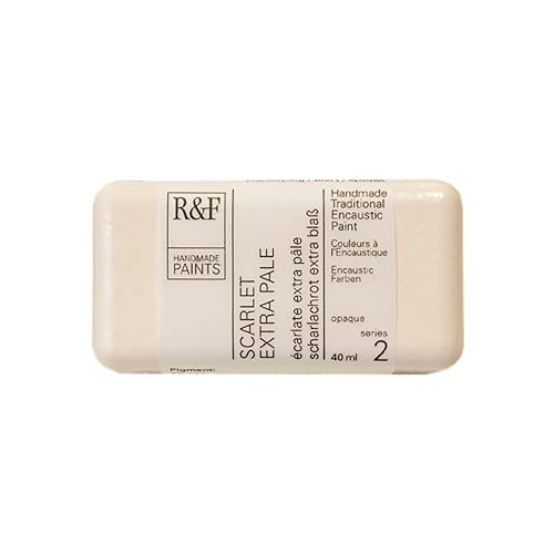 R&F Handmade Paints R&F Encaustic 40Ml Scarlet Extra Pale von R&F