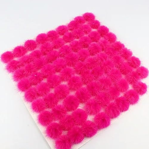 RAEF 25mm 30mm 40mm Echte Mini Nerz Fell Pompon DIY Pompon Pelz Kugeln für Nähen auf Schlüsselbund schal Schuhe Hüte DIY Schmuck Zubehör von RAEF