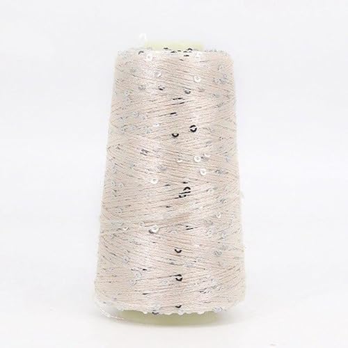 RAEF 50 g/Knäuel/140 m, Pailletten-Baumwollgarn, 6 mm + 3 mm, spezielles Glitzer-Match-Garn, DIY-Zubehör, Stoffpuppen-Stricken von RAEF