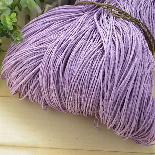 RAEF 500g 600meter Sommer Bast Garn Häkeln Natürliche Papier Stroh Fäden Handwerk Für DIY Stricken Hut Handtasche Geldbörse Korb Rattan Material von RAEF