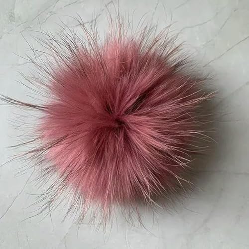 RAEF Große Größe 15 cm DIY Echt Fuchs Pelz Pompons Waschbären Pelz Pom Poms Bälle Natürliche Fell Pompon Für Hüte Taschen Schuhe Schals Zubehör von RAEF