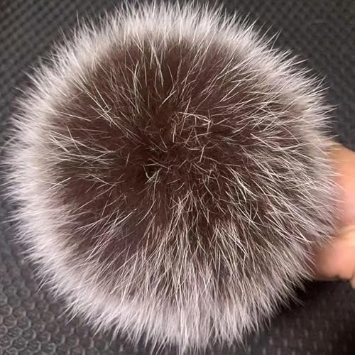 RAEF Große Größe 15 cm DIY Echt Fuchs Pelz Pompons Waschbären Pelz Pom Poms Bälle Natürliche Fell Pompon Für Hüte Taschen Schuhe Schals Zubehör von RAEF