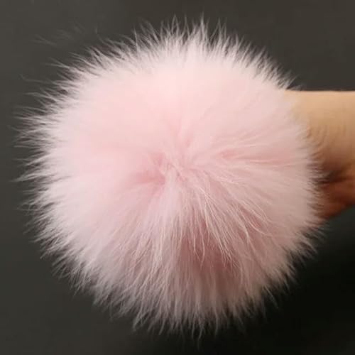 RAEF Große Größe 15 cm DIY Echt Fuchs Pelz Pompons Waschbären Pelz Pom Poms Bälle Natürliche Fell Pompon Für Hüte Taschen Schuhe Schals Zubehör von RAEF