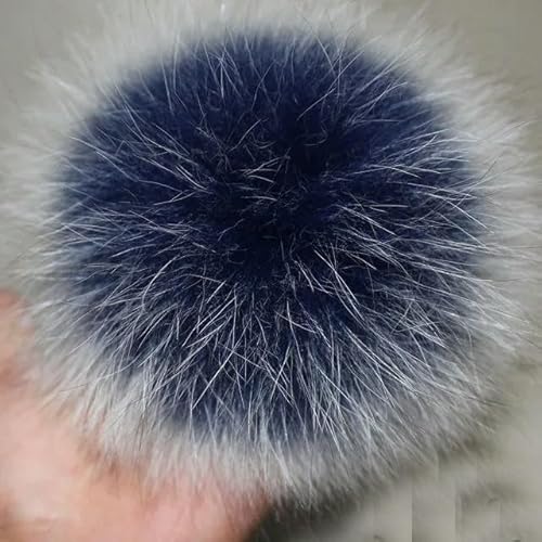 RAEF Große Größe 15 cm DIY Echt Fuchs Pelz Pompons Waschbären Pelz Pom Poms Bälle Natürliche Fell Pompon Für Hüte Taschen Schuhe Schals Zubehör von RAEF