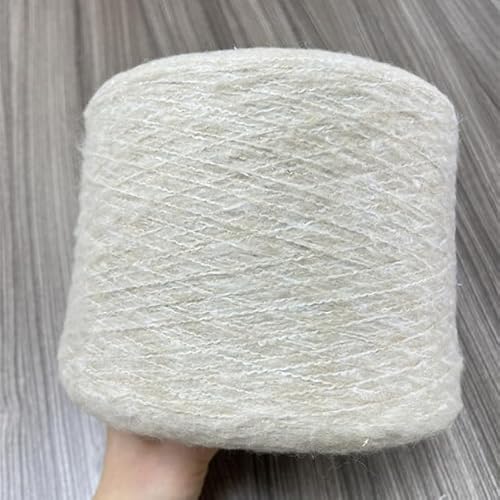 RAEF Weiches Plüschwolle-Polyester-Acryl-Metallic-Garn zum Stricken von Hand, ausgefallenes Garn, Häkelgewebe, Dicker Faden, 500 g von RAEF