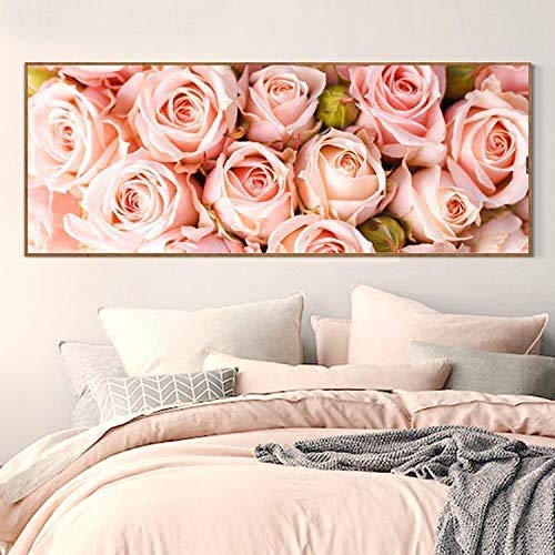 RAILONCH DIY 5D Diamant Painting Set - Blumen - Diamond Painting Full Strass für Schlafzimmer Wand und Wohnzimmer (100x30cm,C) von RAILONCH