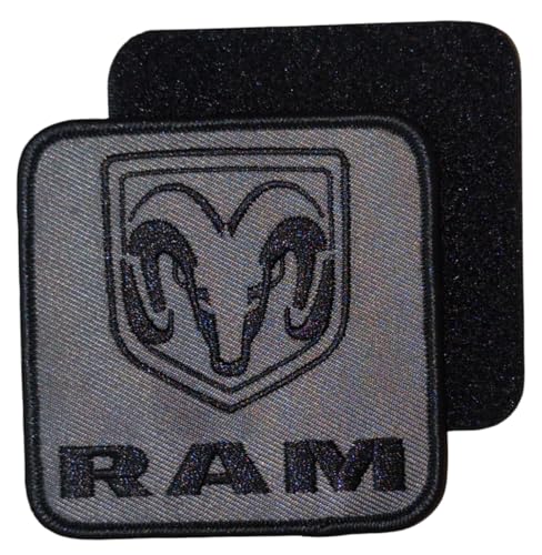 Ram Aufnäher mit Trucks-Logo, bestickt, schwarz, 7,6 x 7,6 cm, Stickerei-Flicken für Kleidung, Rucksäcke, Hüte, Jacken und Jeans von RAM