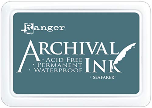 RANGER INDUSTRIES Ranger Ink Pads 617149 ARCHIVAL Tintenkissen #0 Seafarer, Seeleute, Einheitsgröße von Ranger