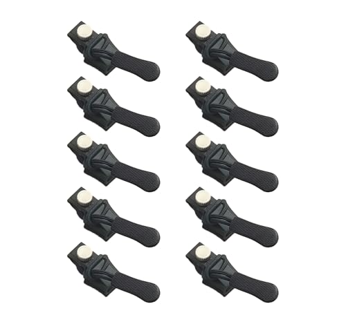 RANIT 10 Set Universal-Reißverschluss-Reparatur, Ersatzschieber schwarz für Kleidung, Jacken, Rucksäcke, Zelte, Schlafsäcke, Koffer, Stiefel und andere mittelgroße Reißverschlüsse. von RANIT