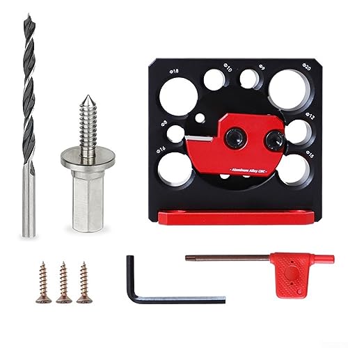 8-20mm Dübel Maker Jig Kit, Einstellbare Elektrische Bohrmaschine Fräsen Dübel Runde Stange Hilfswerkzeug Holzbearbeitung Werkzeug für Holzstangen Sticks Holzbearbeitung von RANRAO