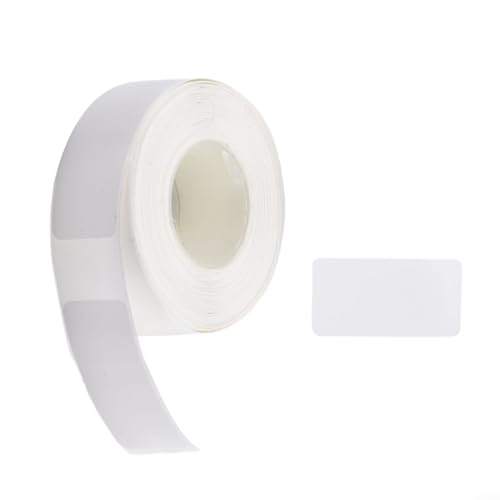 Transparentes und wasserdichtes Thermoetikettenband, Drucker-Aufkleberpapier, 1 Rolle (weiß) von RANRAO