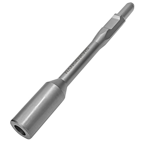 RANSENERS SDS-Hex Professional Erdnageleintreiber zum Einstecken von Tiefenerder, 400 x Ø 50 mm, Innen Ø 25 mm (30mm sds-hex) von RANSENERS