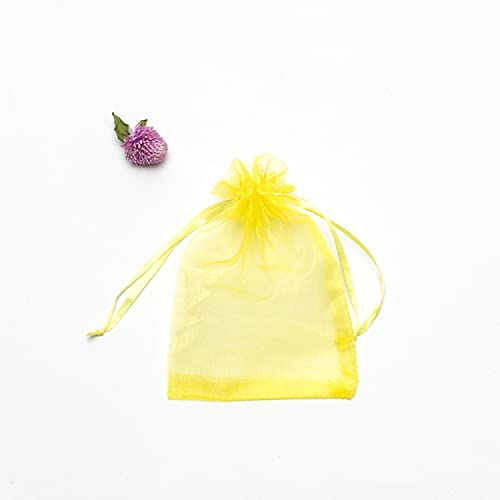 RAPECOTT Organza-Säckchen, Organzabeutel, Organzabeutel, Schmuckbeutel, Hochzeitstüten, Lavendelbeutel, Organzabeutel, Geschenkbeutel, Kordelzugbeutel, 9 x 12 cm, 100 Stück von RAPECOTT