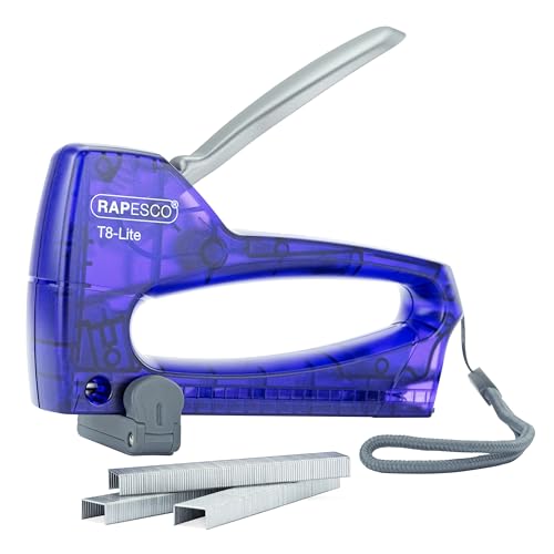 Rapesco 0956 T8-Lite Tacker mit 300 13/6mm Heftklammern, Violett von Rapesco