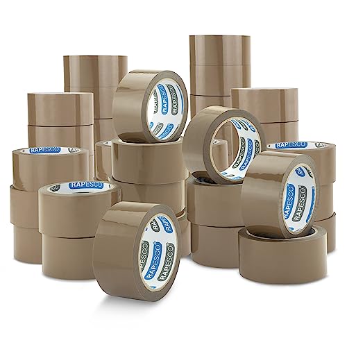 Rapesco 1743 Business Pack: 48 Rollen Starkes Klebeband, 50mm x 60m, Braun von Rapesco