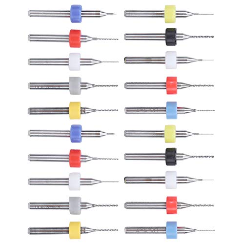 Bohrer-Set, Legierungsbohrer, Bohrer mit Festem Schaft, 0,1 Mm–1 Mm, 20-teiliges Set von RASTKY