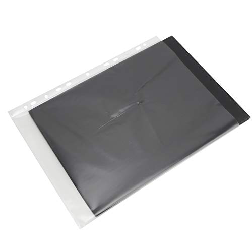 PVC A4 Transparent 11 Löcher Papieraufbewahrungshülle Loseblatttasche für die Organisation von Bürodateien Material: PVC Größe: 30 Cm/11,8 Zoll von RASTKY