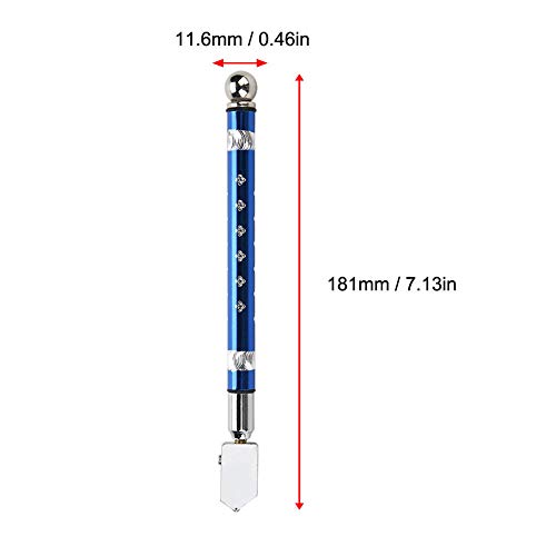 Professioneller Glasschneider für Effizientes Schneiden, Geeignet für 3–15 Mm Dickes Glas, Zuverlässiges Werkzeug für Bauarbeiter und Heimwerkerprojekte (BLUE) von RASTKY