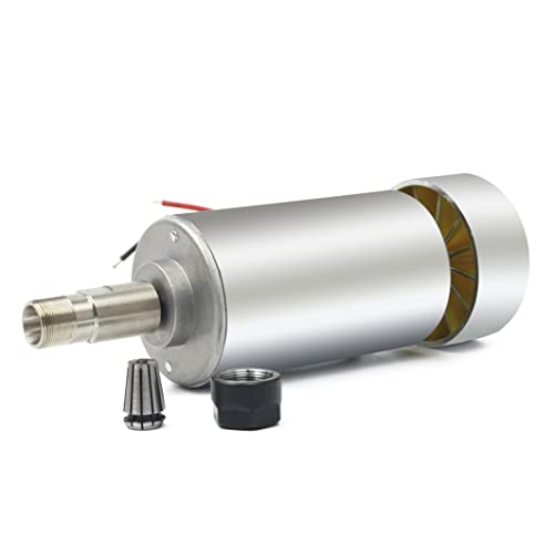 RATTMMOTOR 12–48 V DC 300 Watt Spindelmotor ER16 Spannzange, 52 mm, 400 mN.m, 300 W luftgekühlter Spindelmotor, 12000 U/min für CNC-Gravierer, Router, Fräsmaschine von RATTMMOTOR