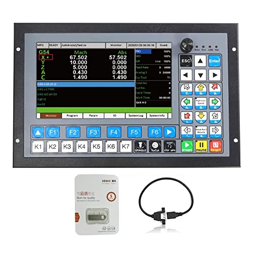 RATTMMOTOR CNC Steuerung System DDCS Expert ,4-Achsen CNC Offline Motion Controller PLC 1000kHz,CNC-Eigenständige Bewegung Steuerung für CNC Maschine von RATTMMOTOR