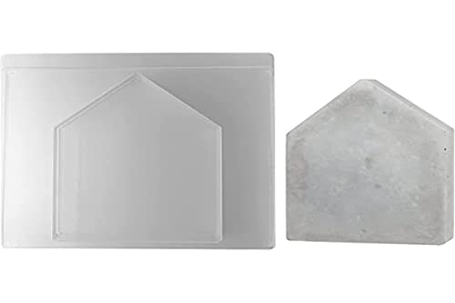 RAYHER HOBBY 36061000 Gießform Haus, Pet, Beton Gießformen, ideal zum Ausgießen mit Kreativ-Beton, Raysin-Gießpulver, Wachs, Seife, 16 x 23,5 cm, Tiefe 3 cm von Rayher