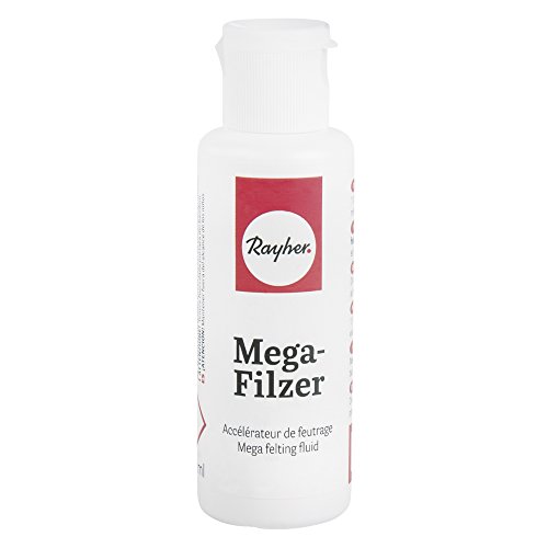 Rayher Mega-Filzer, Flasche 50 ml, beschleunigt Nassfilzen, 10x schnelleres Verfilzen, 100% Naturprodukt, auf pflanzlicher Basis, farbschonend, hochergiebig, 5364000 von Rayher