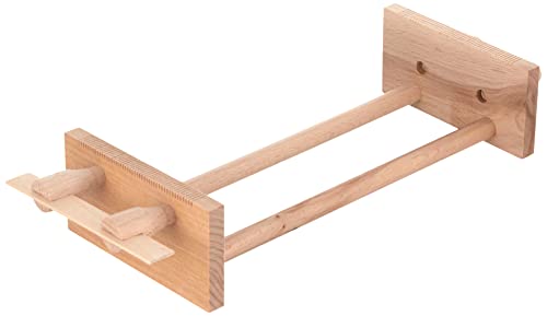 Rayher Perlen Webrahmen aus Holz, 32 x 11,9 cm, zum Weben von Freundschaftsbändern und Armbändern, Perlen weben, 7201600, Beige von Rayher