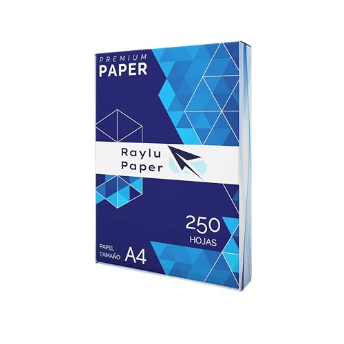 RAYLU PAPER - A4 80g 250 Blatt Premium Mehrzweckpapier für Laserdrucker, Inkjet und Kopierer, für Büro und Zuhause von RAYLU PAPER