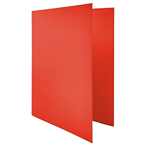 Raylu Paper® - 4 x D-Ringbuch 25 mm, A4 mit Ringen zur Aufbewahrung von Dokumenten, A4 Größe 33,5 cm hoch x 26 cm breit und 4 cm dicker Rücken (rot) von RAYLU PAPER
