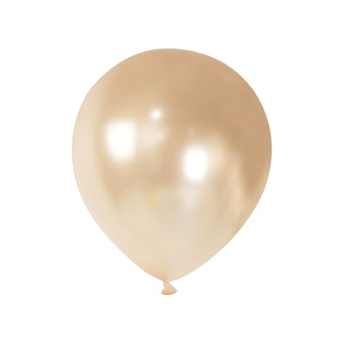 RAYSOONER Champagnergoldener Luftballon, 25,4 cm, für Mottoparty-Dekoration, 100 Stück von RAYSOONER