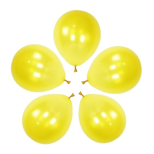 RAYSOONER Perlmuttgoldene Luftballons, 25,4 cm, für Mottoparty-Dekoration, 100 Stück von RAYSOONER