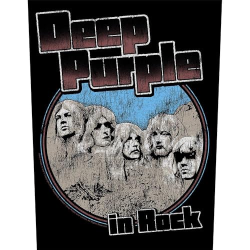 Deep Purple in Rock Band Aufnäher auf der Rückseite, schwarz Deep Purple in Rock Band Aufnäher auf der Rückseite, schwarz von RAZAMATAZ