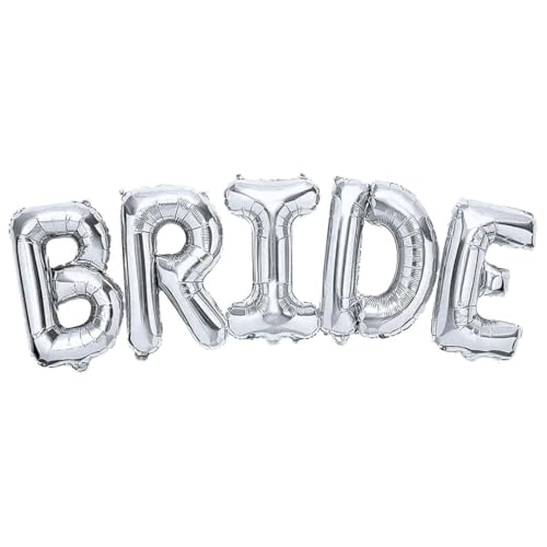 RB INTERNATIONAL Bride Gold Buchstaben Dekorationen - Perfekt für Brautpartys, Verlobungsfeiern, Junggesellinnenabschiede, Jubiläen. 40,6 cm Mylar-Folie, Alphabet, Gold, Silber, Roségold Luftballons von RB INTERNATIONAL