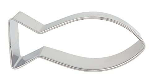 Birkmann 1010723310 Ausstechform Christenfisch, 7,5 cm, Edelstahl, Grau von RBV Birkmann