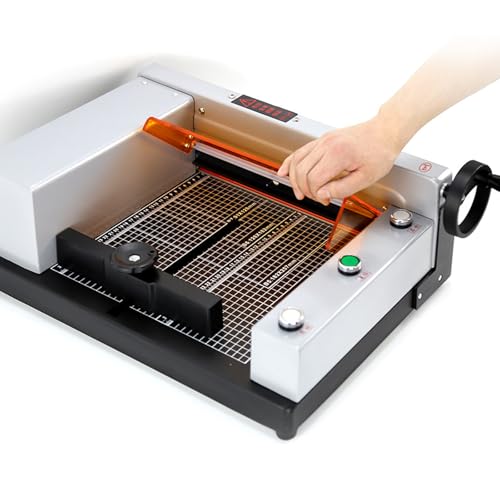 RCBDBSM Papierschneider A4, Hebelschneider Aus Stahlkonstruktion Papierschneidemaschine für Papierfotostaus, Tragbarer Schneidemaschine Papier Schneidegerät Schnittlänge 300mm von RCBDBSM