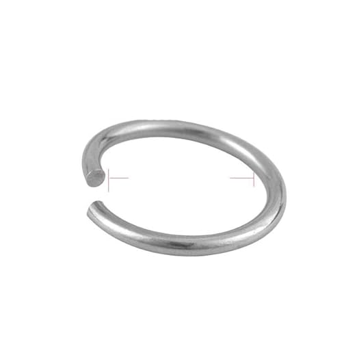 12/15/20/25/30/mm Edelstahl-Stecker-Spaltring für Halskette, Armband, Schmuck, DIY-Herstellung, Zubehör, Biegering, 2 x 20 mm von RCIDOS