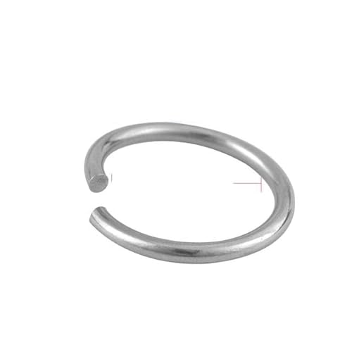 12/15/20/25/30/mm Edelstahl-Stecker-Spaltring für Halskette, Armband, Schmuck, DIY-Herstellung, Zubehör, Biegering, 2 x 25 mm von RCIDOS