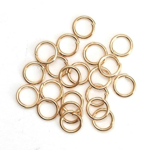 50–200 Stück/Lose Biegeringe 3–20 mm, Metall, DIY-Schmuckzubehör, geteilter Ring für die Schmuckherstellung, Großhandel, KC Gold, 16 mm, 100 Stück von RCIDOS