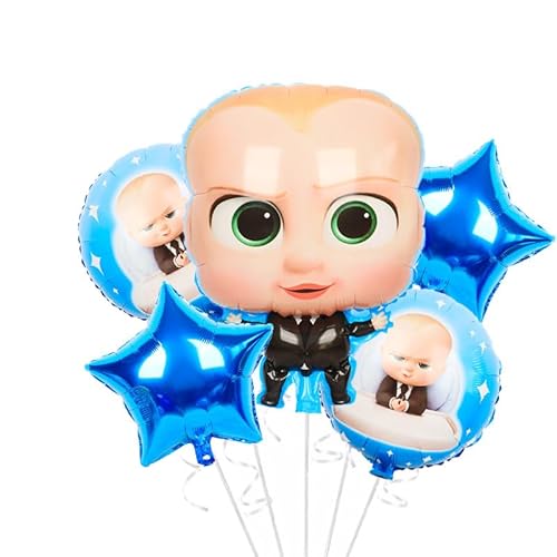 5 Stück/Lot Boss Babys Anime Mylar-Luftballons Partyzubehör Latex-Luftballons Partygeschenke für Kindergeburtstagsparty-Dekorationen von RCMCHTLA