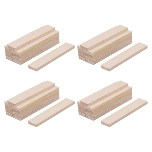 RDEXP Bambus-Holzstäbchen, 4 cm Länge, für DIY-Handwerksprojekte, 40 Stück von RDEXP